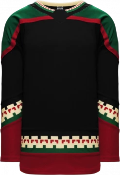 Athletic (AK) Knit Athletic Knit (AK) H550CY-ARI825C 2021 Youth Arizona Coyotes Reverse Retro Black Hockey Jersey