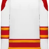 Athletic (AK) Knit Athletic Knit (AK) H550BA-CAL472B Adult 2021 Calgary Flames White Hockey Jersey