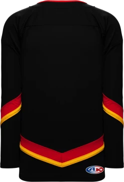 Athletic (AK) Knit Athletic Knit (AK) H550BA-CAL894B Adult 2021 Calgary Flames Reverse Retro Black Hockey Jersey