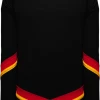 Athletic (AK) Knit Athletic Knit (AK) H550BA-CAL894B Adult 2021 Calgary Flames Reverse Retro Black Hockey Jersey
