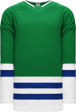 Athletic (AK) Knit Athletic Knit (AK) H550BA-CAR955B Adult 2018 Carolina Hurricanes Heritage Harford Whalers Kelly Green Hockey Jersey