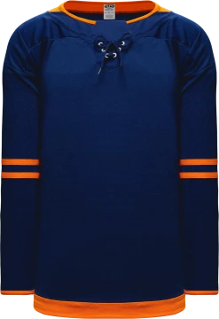 Athletic (AK) Knit Athletic Knit (AK) H550BY-EDM887B Youth 2019 Edmonton Oilers Third Navy Hockey Jersey