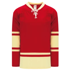 Athletic (AK) Knit Athletic Knit (AK) H550BKA-ALL732BK Pro Series - Adult Knitted 2004 NHL All Stars Red Hockey Jersey
