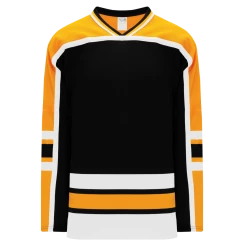 Athletic (AK) Knit Athletic Knit (AK) H550BKY-BOS300BK Pro Series - Youth Knitted Boston Bruins Black Hockey Jersey