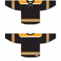 Athletic (AK) Knit Athletic Knit (AK) H550BA-BOS396B Adult 2017 Boston Bruins Black Hockey Jersey