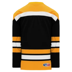 Athletic (AK) Knit Athletic Knit (AK) H550BKA-BOS398BK Pro Series - Adult Knitted Vintage Boston Bruins Black Hockey Jersey