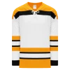 Athletic (AK) Knit Athletic Knit (AK) H550BKY-BOS399BK Pro Series - Youth Knitted Vintage Boston Bruins White Hockey Jersey