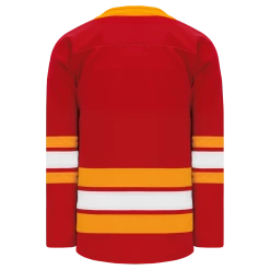 Athletic (AK) Knit Athletic Knit (AK) H550BY-CAL388B Youth Pro Series - 2019 Calgary Flames Red Hockey Jersey