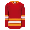 Athletic (AK) Knit Athletic Knit (AK) H550BA-CAL388B Adult Pro Series - 2019 Calgary Flames Red Hockey Jersey