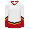 Athletic (AK) Knit Athletic Knit (AK) H550BKY-CAL682BK Pro Series - Youth Knitted New Calgary Flames Third White Hockey Jersey