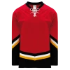 Athletic (AK) Knit Athletic Knit (AK) H550BKY-CAL683BK Pro Series - Youth Knitted New Calgary Flames Third Red Hockey Jersey