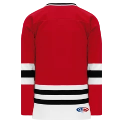 Athletic (AK) Knit Athletic Knit (AK) H550BKA-CHI304BK Pro Series - Adult Knitted Chicago Blackhawks Red Hockey Jersey