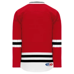 Athletic (AK) Knit Athletic Knit (AK) H550BKY-CHI364BK Pro Series - Youth Knitted 2007 Chicago Blackhawks Red Hockey Jersey