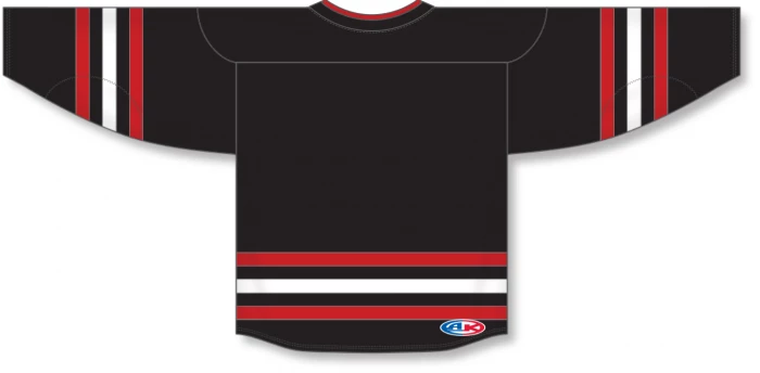 Athletic (AK) Knit Athletic Knit (AK) H550BY-CHI670B New Youth Chicago Blackhawks Third Black Hockey Jersey 6 Athletic (AK) Knit Athletic Knit (AK) H550BY-CHI670B New Youth Chicago Blackhawks Third Black Hockey Jersey