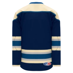 Athletic (AK) Knit Athletic Knit (AK) H550BKY-CLM892BK Pro Series - Youth Knitted 2010 Columbus Blue Jackets Third Navy Hockey Jersey
