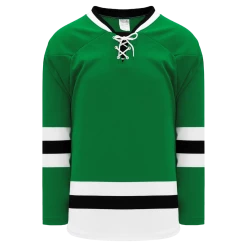 Athletic (AK) Knit Athletic Knit (AK) H550BKA-DAL376BK Pro Series - Adult Knitted 2013 Dallas Stars Kelly Green Hockey Jersey