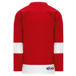 Athletic (AK) Knit Athletic Knit (AK) H550BKY-DET202BK Pro Series - Youth Knitted Detroit Red Wings Red Hockey Jersey