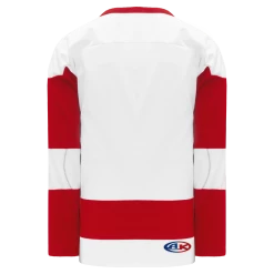 Athletic (AK) Knit Athletic Knit (AK) H550BKA-DET203BK Pro Series - Adult Knitted Detroit Red Wings White Hockey Jersey