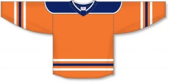 Athletic (AK) Knit Athletic Knit (AK) H550BY-EDM369B Youth 2017 Edmonton Oilers Orange Hockey Jersey