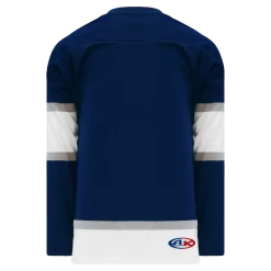 Athletic (AK) Knit Athletic Knit (AK) H550BKA-EDM370BK Pro Series - Adult Knitted 2002 Edmonton Oilers Third Navy Hockey Jersey