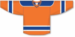 Athletic (AK) Knit Athletic Knit (AK) H550BY-EDM738B New Youth 2015 Edmonton Oilers Third Orange Hockey Jersey