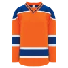 Athletic (AK) Knit Athletic Knit (AK) H550BKY-EDM819BK Pro Series - Youth Knitted 2015 Edmonton Oilers Third Orange Hockey Jersey