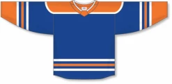 Athletic (AK) Knit Athletic Knit (AK) H550BA-EDM877B Adult 2018 Edmonton Oilers Third Royal Blue Hockey Jersey