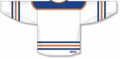 Athletic (AK) Knit Athletic Knit (AK) H550BY-EDM878B Youth 2018 Edmonton Oilers Third White Hockey Jersey