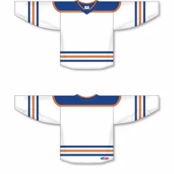 Athletic (AK) Knit Athletic Knit (AK) H550BY-EDM878B Youth 2018 Edmonton Oilers Third White Hockey Jersey