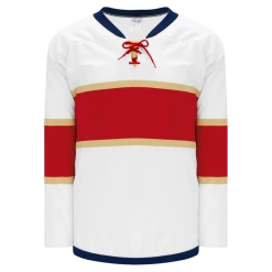 Athletic (AK) Knit Athletic Knit (AK) H550BKY-FLO669BK Pro Series - Youth Knitted 2016 Florida Panthers White Hockey Jersey