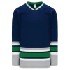 Athletic (AK) Knit Athletic Knit (AK) H550BKA-HAR943BK Pro Series - Adult Knitted Hartford Whalers Navy Hockey Jersey
