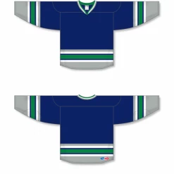 Athletic (AK) Knit Athletic Knit (AK) H550BA-HAR957B New Adult 1992 Hartford Whalers Navy Hockey Jersey