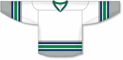 Athletic (AK) Knit Athletic Knit (AK) H550BY-HAR958B New Youth 1992 Hartford Whalers White Hockey Jersey