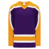 Athletic (AK) Knit Athletic Knit (AK) H550BKY-LAS751BK Pro Series - Youth Knitted Vintage Los Angeles Kings Purple Hockey Jersey