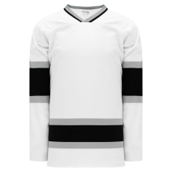 Athletic (AK) Knit Athletic Knit (AK) H550BKY-LAS942BK Pro Series - Youth Knitted Old Los Angeles Kings White Hockey Jersey