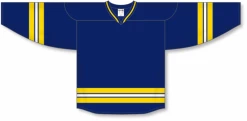 Athletic (AK) Knit Athletic Knit (AK) H550BY-MIC787B New Youth 2011 University Of Michigan Wolverines Navy Hockey Jersey