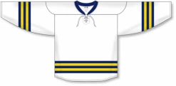 Athletic (AK) Knit Athletic Knit (AK) H550BY-MIC789B 2011 New Youth University Of Michigan Wolverines White Hockey Jersey