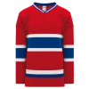 Athletic (AK) Knit Athletic Knit (AK) H550BKA-MON308BK Pro Series - Adult Knitted Montreal Canadiens Red Hockey Jersey