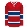 Athletic (AK) Knit Athletic Knit (AK) H550BKA-MON558BK Pro Series - Adult Knitted 2015 Montreal Canadiens Red Hockey Jersey