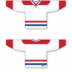 Athletic (AK) Knit Athletic Knit (AK) H550BY-MON783B Youth 2017 Montreal Canadiens White Hockey Jersey