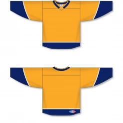 Athletic (AK) Knit Athletic Knit (AK) H550BA-NAS675B Adult 2017 Nashville Predators Gold Hockey Jersey