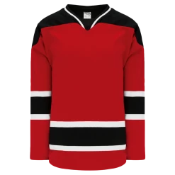 Athletic (AK) Knit Athletic Knit (AK) H550BKY-NJE566BK Pro Series - Youth Knitted 2007 New Jersey Devils Red Hockey Jersey