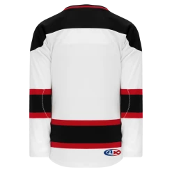 Athletic (AK) Knit Athletic Knit (AK) H550BKA-NJE567BK Pro Series - Adult Knitted 2007 New Jersey Devils White Hockey Jersey