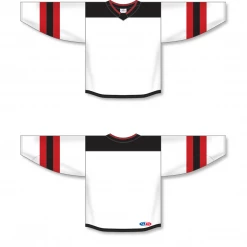 Athletic (AK) Knit Athletic Knit (AK) H550BY-NJE867B Youth 2017 New Jersey Devils White Hockey Jersey