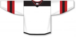 Athletic (AK) Knit Athletic Knit (AK) H550BY-NJE867B Youth 2017 New Jersey Devils White Hockey Jersey