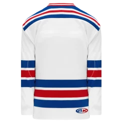 Athletic (AK) Knit Athletic Knit (AK) H550BKY-NYR313BK Pro Series - Youth Knitted New York Rangers White Hockey Jersey