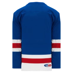 Athletic (AK) Knit Athletic Knit (AK) H550BKA-NYR812BK Pro Series - Adult Knitted New York Rangers Classic Royal Blue Hockey Jersey