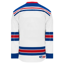 Athletic (AK) Knit Athletic Knit (AK) H550BKY-NYR813BK Pro Series - Youth Knitted 2007 New York Rangers White Hockey Jersey