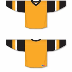 Athletic (AK) Knit Athletic Knit (AK) H550BY-PIT777B Youth 2018 Pittsburgh Penguins Third Gold Hockey Jersey