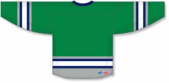Athletic (AK) Knit Athletic Knit (AK) H550BA-PLY843B New Adult Plymouth Whalers Kelly Green Hockey Jersey